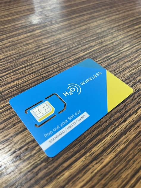 h2o Wireless 3 in 1 Smart SIM Card